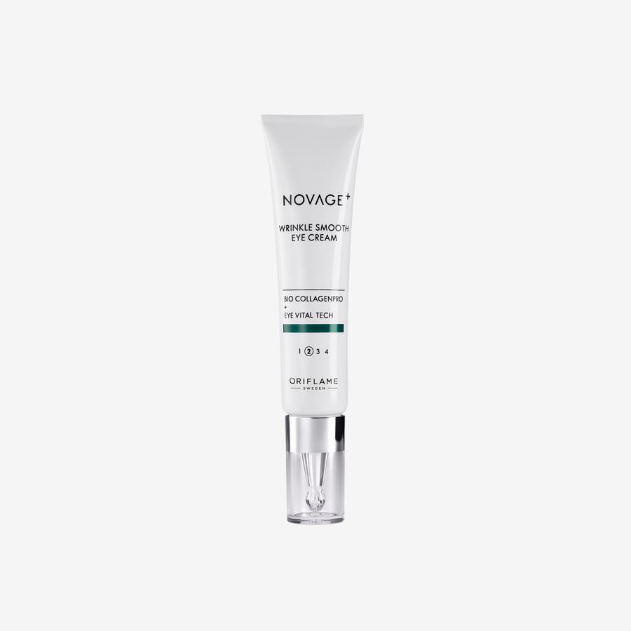 کرم دور چشم رینکل اسموت کلاژن ساز و ضد چروک نوایج پلاس 15میلNovage+ Wrinkle Smooth Eye Cream