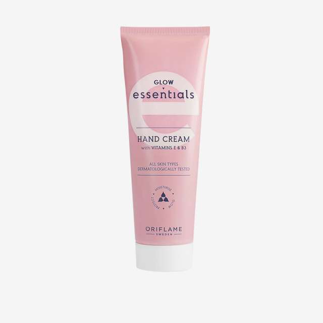 کرم دست مرطوب کننده و نرم کننده اسنشالز 75میلGlow Essentials Vitamin E & B3 Hand Cream