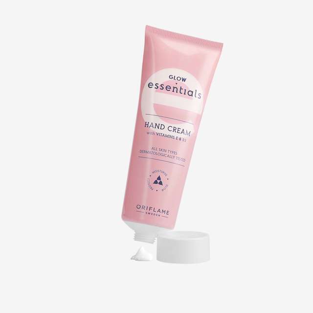 کرم دست مرطوب کننده و نرم کننده اسنشالز 75میلGlow Essentials Vitamin E & B3 Hand Cream