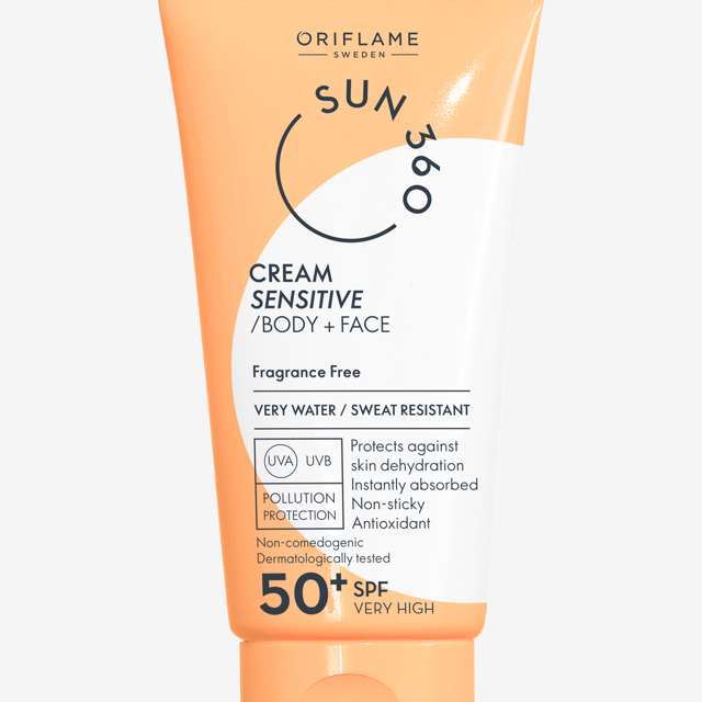 ضدآفتاب صورت و بدن سان 360 با اس پی اف 5050میل Sun 360 Face & Body Sunscreen