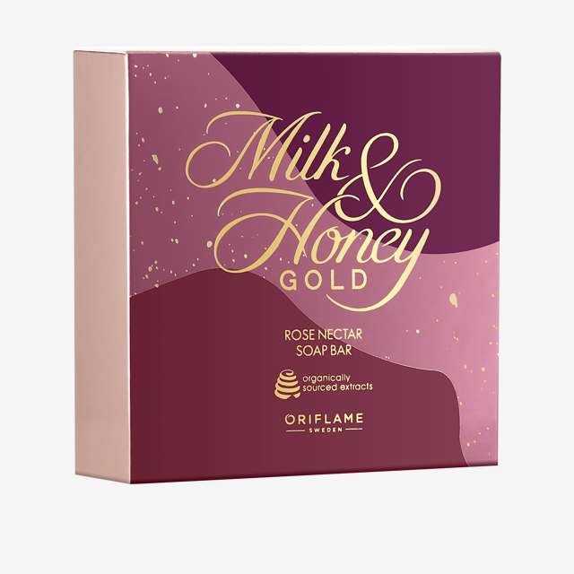 صابون شیرعسل با رایحه رز و کهربا Milk & Honey Gold Rose Water Scented Soap