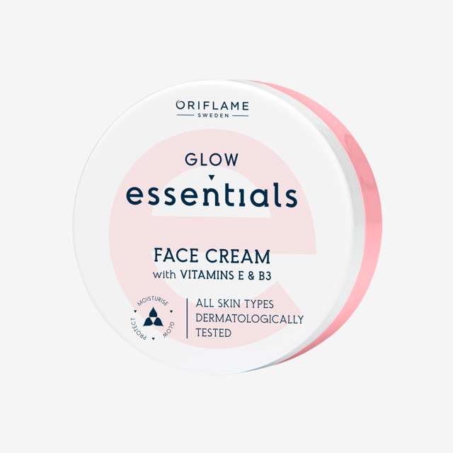 کرم صورت ویتامینه اسنشالز گلو 75میلGlow Essentials Face Cream with Vitamin E & B3