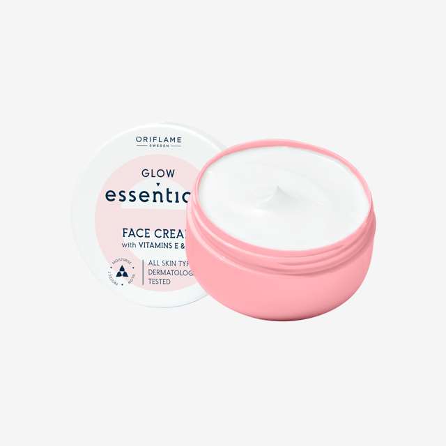 کرم صورت ویتامینه اسنشالز گلو 75میلGlow Essentials Face Cream with Vitamin E & B3