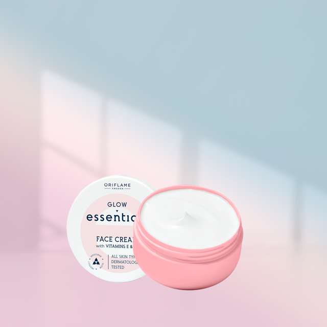 کرم صورت ویتامینه اسنشالز گلو 75میلGlow Essentials Face Cream with Vitamin E & B3