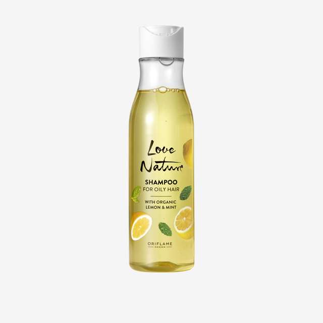 شامپو لیمو و نعنا لاونیچر 250 میلLove Nature Shampoo with Organic Lemon and Mint